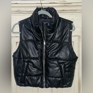 Ambiance Sleek Black Puffer Vest (NWOT)